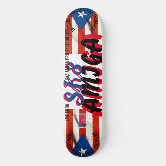 SK8 AMIGA JMT CUBA 8 1/4" Skateboard Dek (Voorkant)