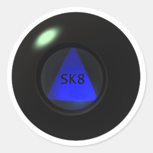 sk8_ball ronde sticker