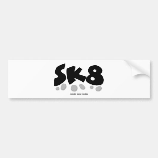 SK8 BUMPERSTICKER (Voorkant)