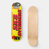 SK8 INVADERS 8 1/4" Skateboard Dek (Voorkant)