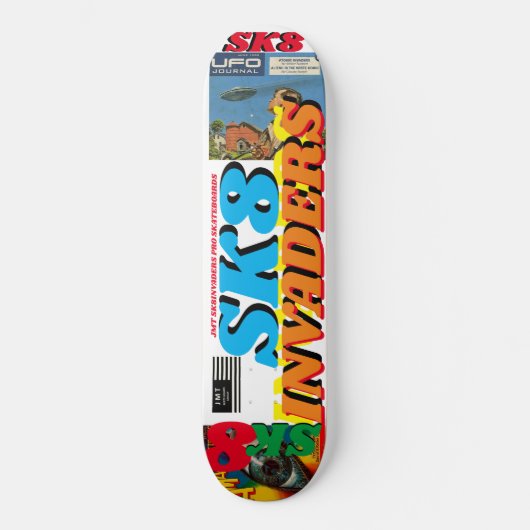 SK8 INVADERS JMT 8 1/4 "Skateboard Deck Persoonlijk Skateboard (Voorkant)