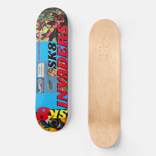 SK8 INVADERS JMT 8 1/4 "Skateboard Deck Persoonlijk Skateboard (Voorkant)