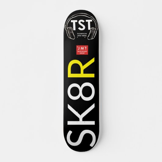 SK8 R OFFICIEEL Collectible Skateboard, 7¾" Deck Persoonlijk Skateboard (Voorkant)