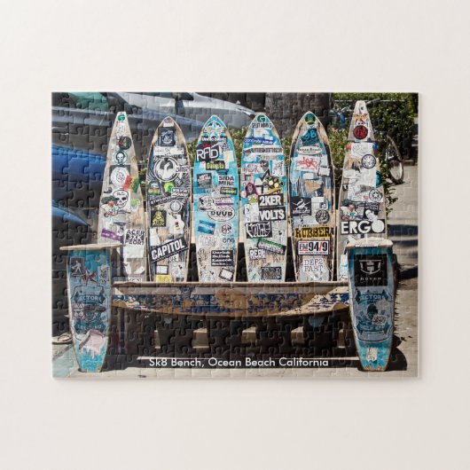 Sk8 Raad Bench Jigzaag Legpuzzel (Horizontaal)