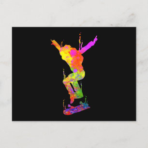 Sk8 Skateboarder Skatepark Sk8ing Skatehall Briefkaart