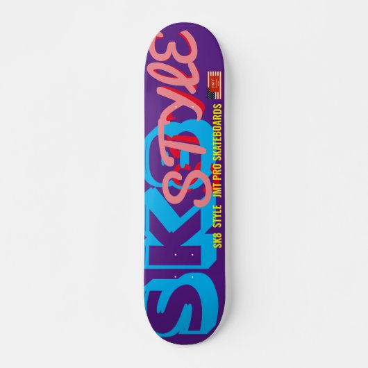SK8 STIJLE JMT7 3/4-inch skateboard deck (Voorkant)