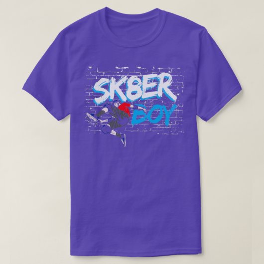 SK8er Boy Skater Skateboard T-shirt (Design voorkant)