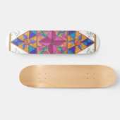 Sk8er Geometry Art Sk8Board Skateboard (Horizontaal)
