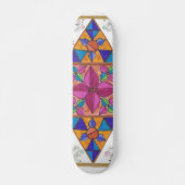 Sk8er Geometry Art Sk8Board Skateboard (Voorkant)