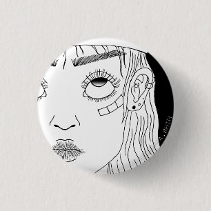 sk8er meisje ronde button 3,2 cm