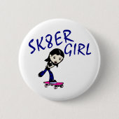 sk8er meisje ronde button 5,7 cm (Voorkant)