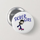 sk8er meisje ronde button 5,7 cm (Voorkant /achterkant)