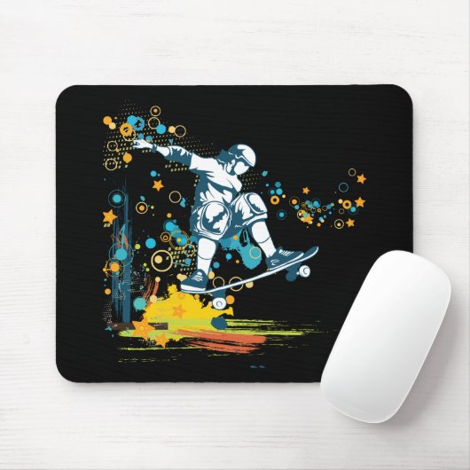 sk8er skateboarder vector muismat (Met muis)