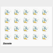 sk8er skateboarder vector ronde sticker (Vel)
