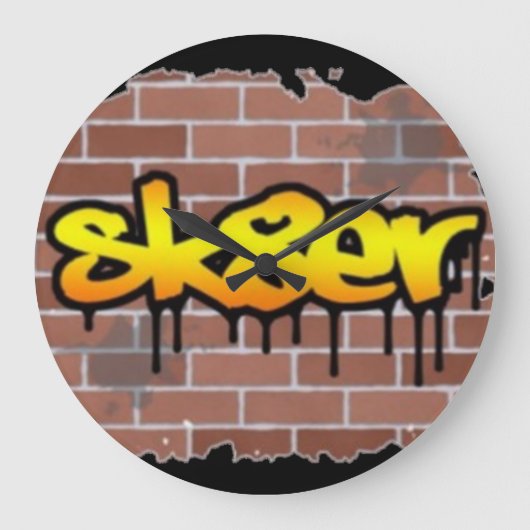 Sk8er Wall Clock Grote Klok (Voorkant)