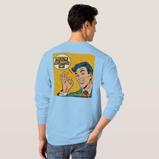 SK8Like You Shuffle T-shirt met lange mouwen - Man (Achterkant volledig)