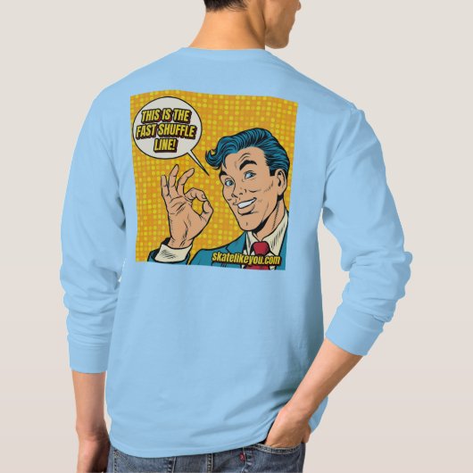 SK8Like You Shuffle T-shirt met lange mouwen - Man (Achterkant)