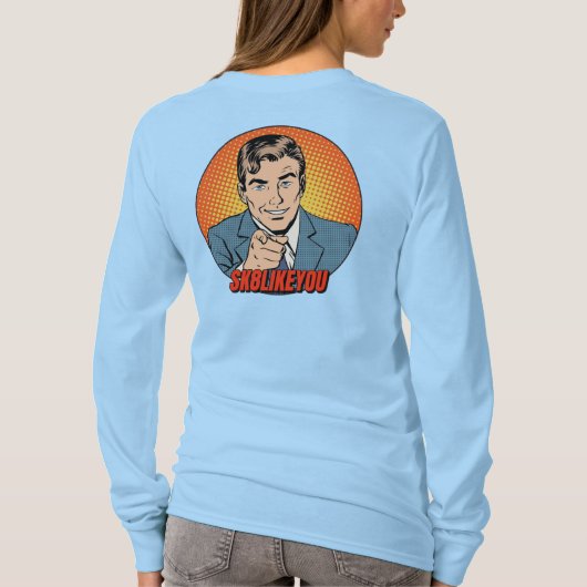 SK8Like You Vrouwen T-shirt met lange mouwen (Achterkant)