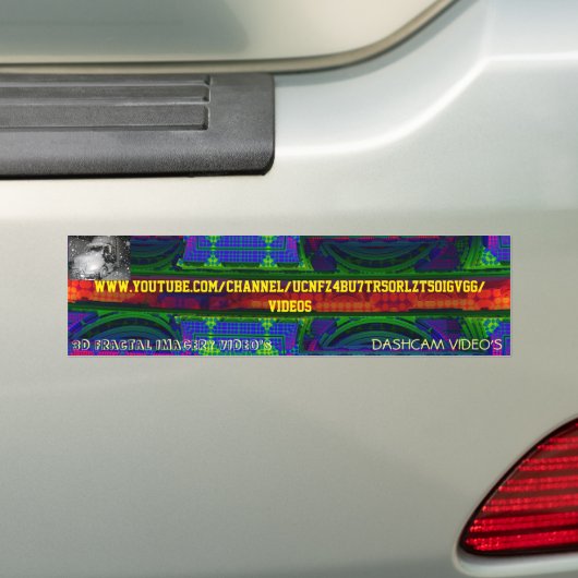 SK8N LLC YOUTUBE WORD OUT BUMPERSTICKER (Op auto)