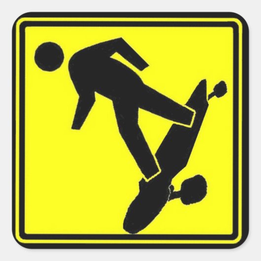 SK8r Xing Vierkante Sticker (Voorkant)