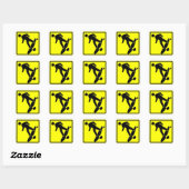 SK8r Xing Vierkante Sticker (Vel)