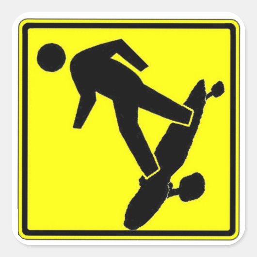 SK8r Xing Vierkante Sticker (Voorkant)