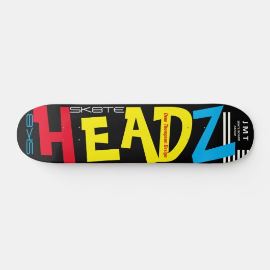 SK8TE HEADZ (Dean Thompson) JMT Skateboard (Horizontaal)