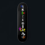 "Sk8teboard St*r 3" Skateboard<br><div class="desc">Het "Sk8teboard St*r 3"-skateboard is een koel en uniek bord voor elke Sk8teboard St*r! De skateboards van Zazzle komen in acht verschillende stijlen op plaatselijk - de bron Noord - Amerikaanse Maple, en zijn ontworpen met professionele kwaliteitsnormen die aan de strengste het schaatsen zullen staan! Gratis tape met uw eerste...</div>