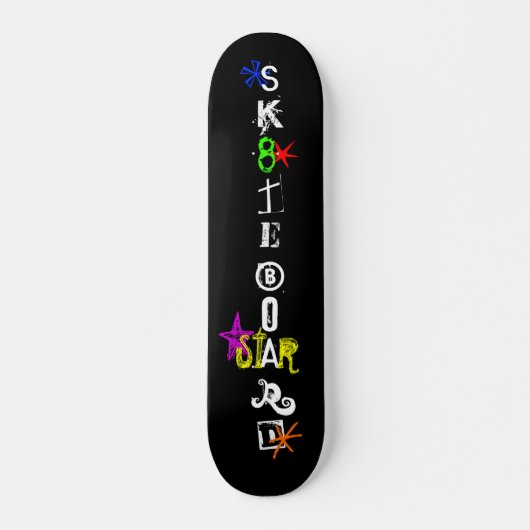 "Sk8teboard St*r 3" Skateboard (Voorkant)