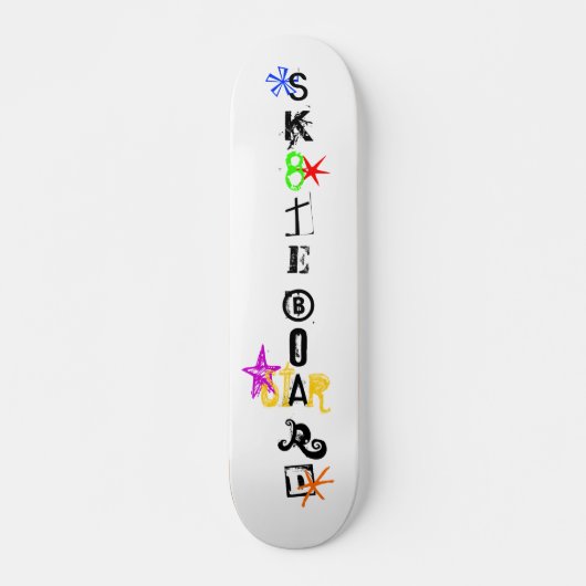 "Sk8teboard St*r 4" Skateboard (Voorkant)