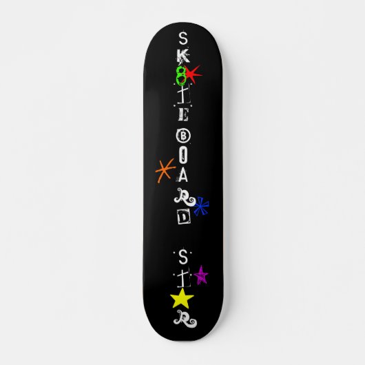 "SK8teboard St*r" Skateboard (Voorkant)