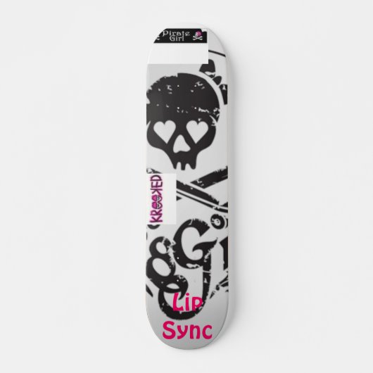 sk8ter, cool, krooked, Lip Sync Skateboard (Voorkant)