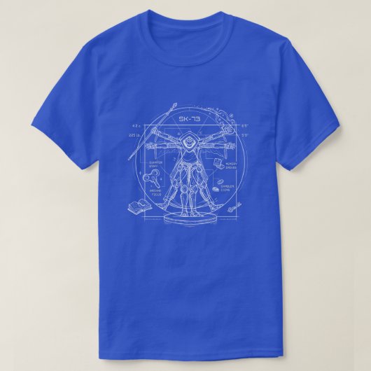 SK-73 T-Shirt - Blauw (Design voorkant)