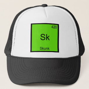 Sk - Stinkdier Grappige Chemie Elementsymbool T-sh Trucker Pet