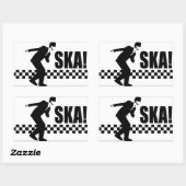 Ska aan! rechthoekige sticker (Vel)