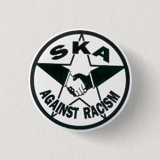 Ska Against Racism Ronde Button 3,2 Cm