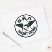 Ska Against Racism Ronde Sticker (Envelop)