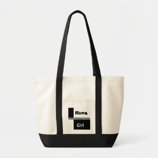 ska checks1, Rude, Girl Tote Bag