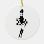 SKA Dancer Keramisch Ornament (Voorkant)