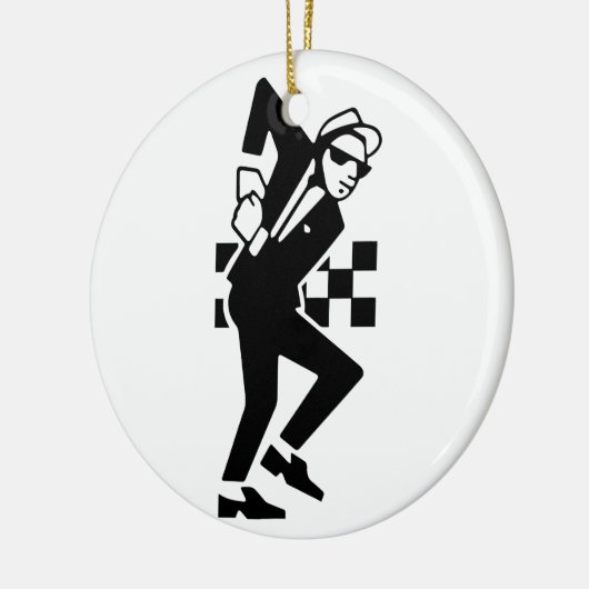SKA Dancer Keramisch Ornament (Links)