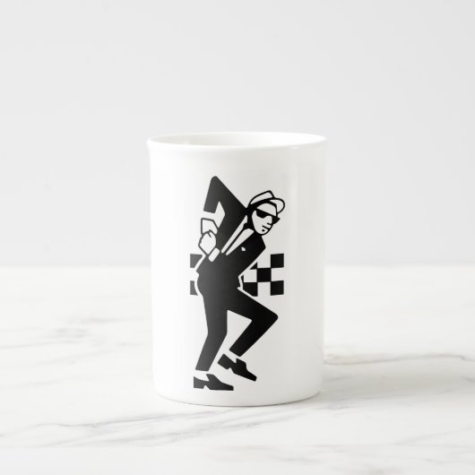 SKA Dancer Porselein Kop (Voorkant)