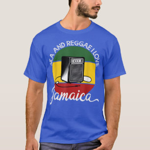 Ska en Reggae I Love Jamaica Music Jamaican2857 T-shirt