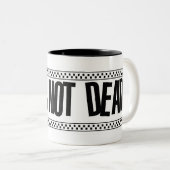 Ska is niet dood. tweekleurige koffiemok (Voorkant rechts)