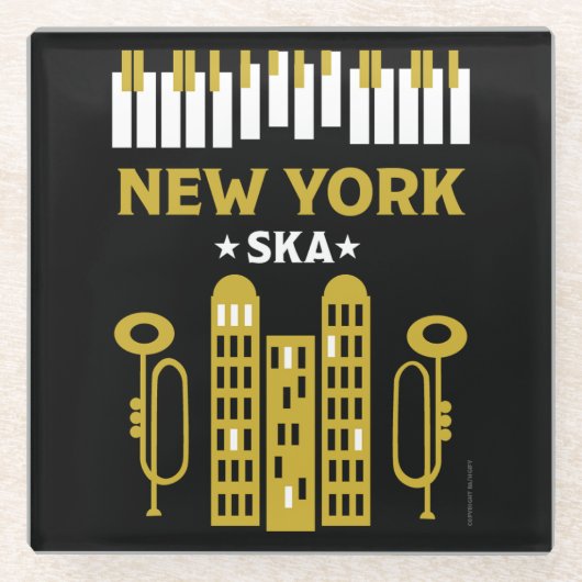 Ska Jazz Glazen Onderzetter (Voorkant)