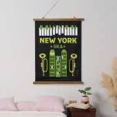 Ska Jazz Muziek Hangend Wandkleed (Slaapkamer)