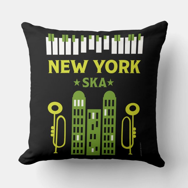 Ska Jazz Muziek Kussen (Voorkant)