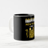 Ska Jazz Tweekleurige Koffiemok (Voorkant links)