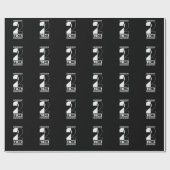 Ska Musik 2 Tone Swing Jazz Musikstill Cadeaupapier (Vlak)