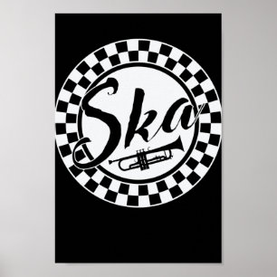 Ska Musik Trompete Swing Jazz Musikstille Poster