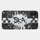Ska-muziek geruit old school punkrock 80's Case-Mate iPhone case (Achterkant (horizontaal))
